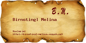 Birnstingl Melina névjegykártya